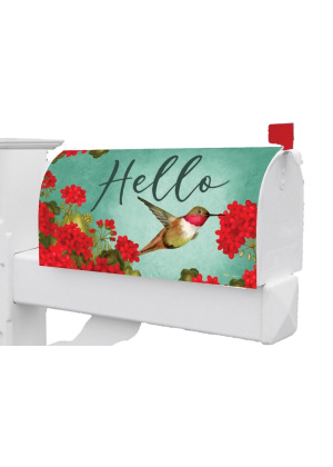 Hummingbird Geranium Mailbox Cover | Mailbox Wraps | MailWrap