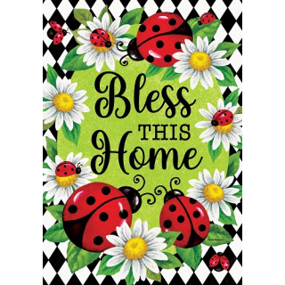 Ladybug Diamond Flag | Inspirational Flags | Double Sided Flags