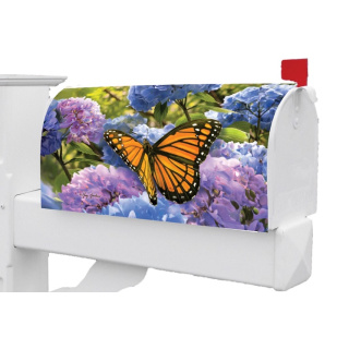 Monarch Hydrangeas Mailbox Cover | Mailbox Covers