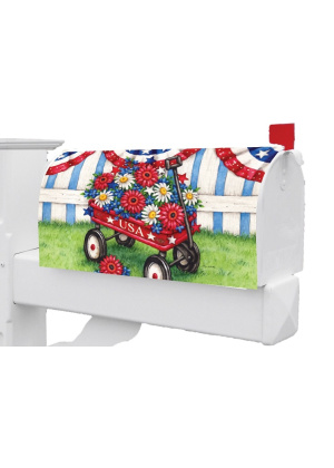 Patriotic Wagon Mailbox Cover | Mailbox Covers | Mailbox Wraps