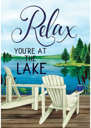 Relax Lake Flag | Summer Flags | Two Sided Flags | Cool Flags