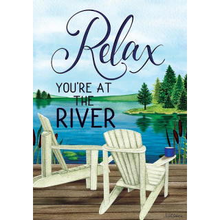 Relax River Flag | Summer Flags | Two Sided Flags | Cool Flags