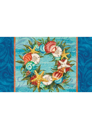 Sea Star Wreath Doormat | Decorative Doormats | MatMates