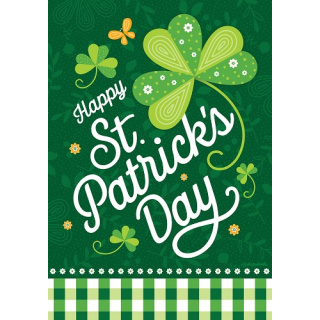 St. Pat's Check Flag | St. Patrick's Day Flags | Double Sided Flags