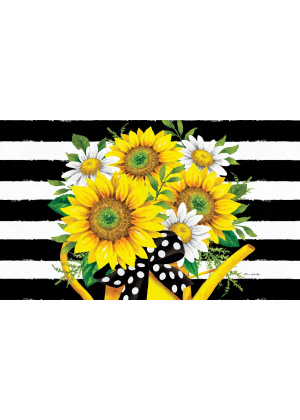 Sunflower Watering Can Doormat | Decorative Doormats | MatMate