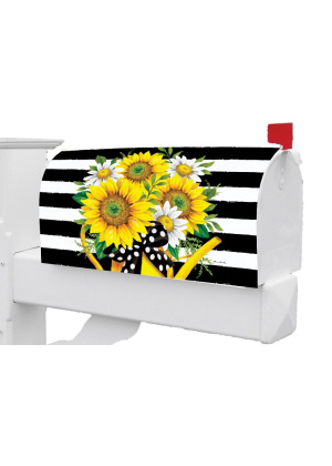 Sunflower Watering Can Mailbox Cover | Mailbox Cover | MailWrap