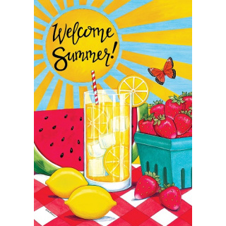 Sunny Watermelon Flag | Summer Flag | Welcome Flag | Cool Flag