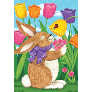 Tulip Bunnies Flag | Easter Flags | Cool Flags | Two Sided Flags