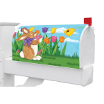 Tulip Bunnies Mailbox Cover | Mailbox Covers | Mailbox Wraps