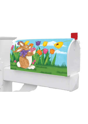 Tulip Bunnies Mailbox Cover | Mailbox Covers | Mailbox Wraps