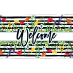 Wildflower Stripes Doormat | Decorative Doormats | MatMates