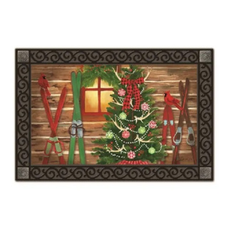 Christmas at the Cabin Doormat | MatMates | Decorative Doormats