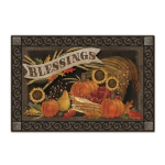 Cornucopia Blessings Doormat | Decorative Doormats | MatMates