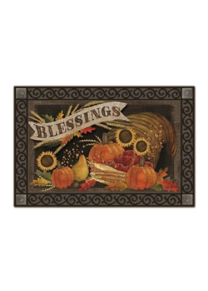 Cornucopia Blessings Doormat | Decorative Doormats | MatMates