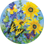 Blue and Yellow Butterflies Stepping Stone | Stepping Stone | Paver