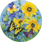 Blue & Yellow Butterflies Suncatcher | Suncatchers | Sun Catchers