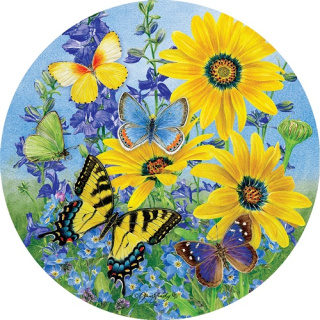 Blue & Yellow Butterflies Suncatcher | Suncatchers | Sun Catchers