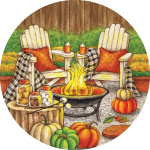 Fall Fire Pit Stepping Stone | Stepping Stones | Pavers