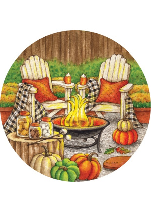 Fall Fire Pit Stepping Stone | Stepping Stones | Pavers