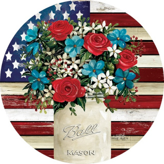 Flag Floral Stepping Stone | Stepping Stones | Pavers