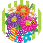 Gerbera Stripes Suncatcher | Suncatchers | Sun Catchers