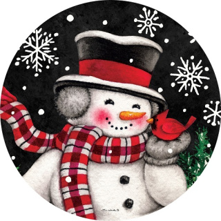 Snowman & Cardinal Suncatcher | Suncatchers | Sun Catchers