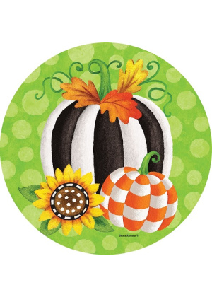 Striped Pumpkin Suncatcher | Suncatchers | Sun Catchers