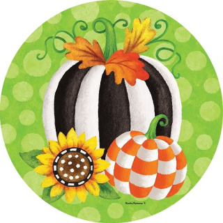 Striped Pumpkin Suncatcher | Suncatchers | Sun Catchers