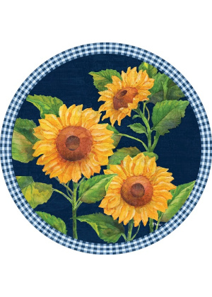 Sunflowers on Blue Stepping Stone | Stepping Stones | Pavers