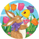 Tulip Bunnies Stepping Stone | Stepping Stones | Pavers