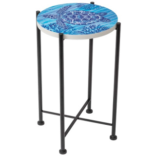 Wrought Iron Stepping Stone Table Image