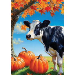 Cow & Pumpkins Flag | Fall Flags | House Flags | Cool Flags