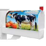 Cow & Pumpkins Mailbox Cover | Mailbox Cover | MailWraps