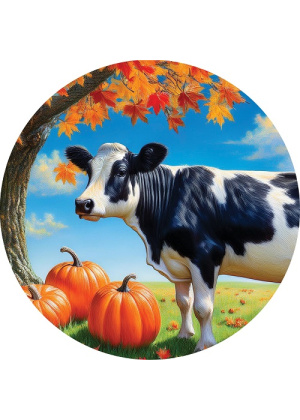 Cow & Pumpkins Stepping Stone | Stepping Stones | Pavers