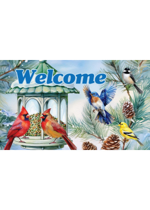 Winter Feeder Doormat | Decorative Doormats | MatMates