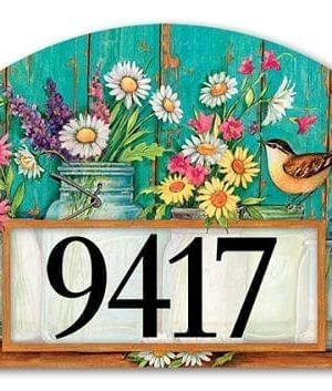 Flamingo Pair Yard Sign Address Plaques Garden Decor Yard Signs